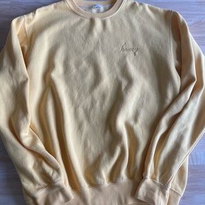 yellow brandy melville honey sweatshirt